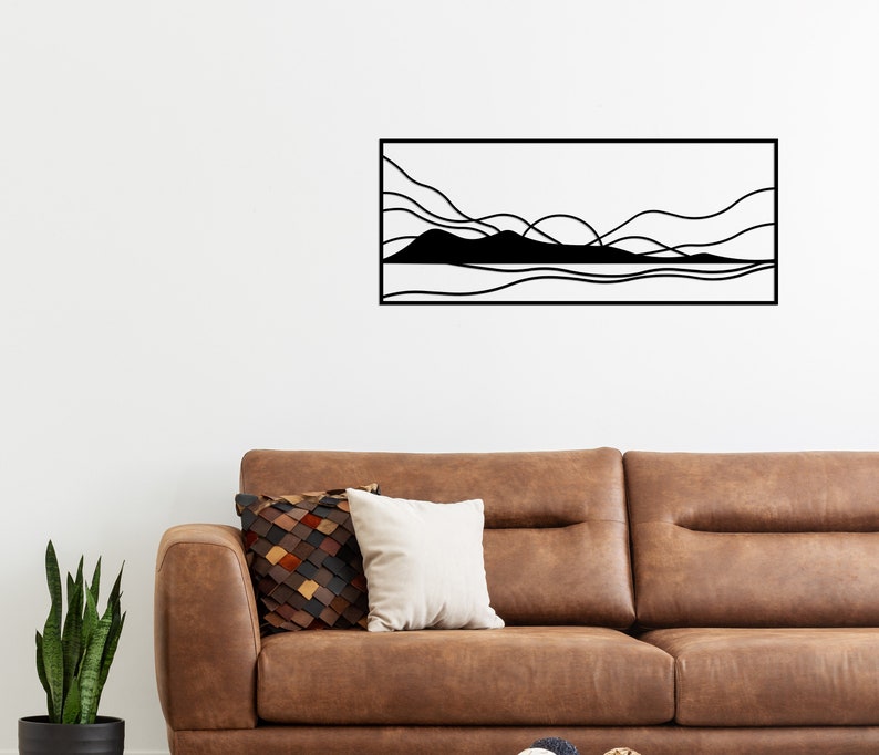 Metal Wall Art Sunset Metal Wall Decor Sunrise Housewarming Etsy