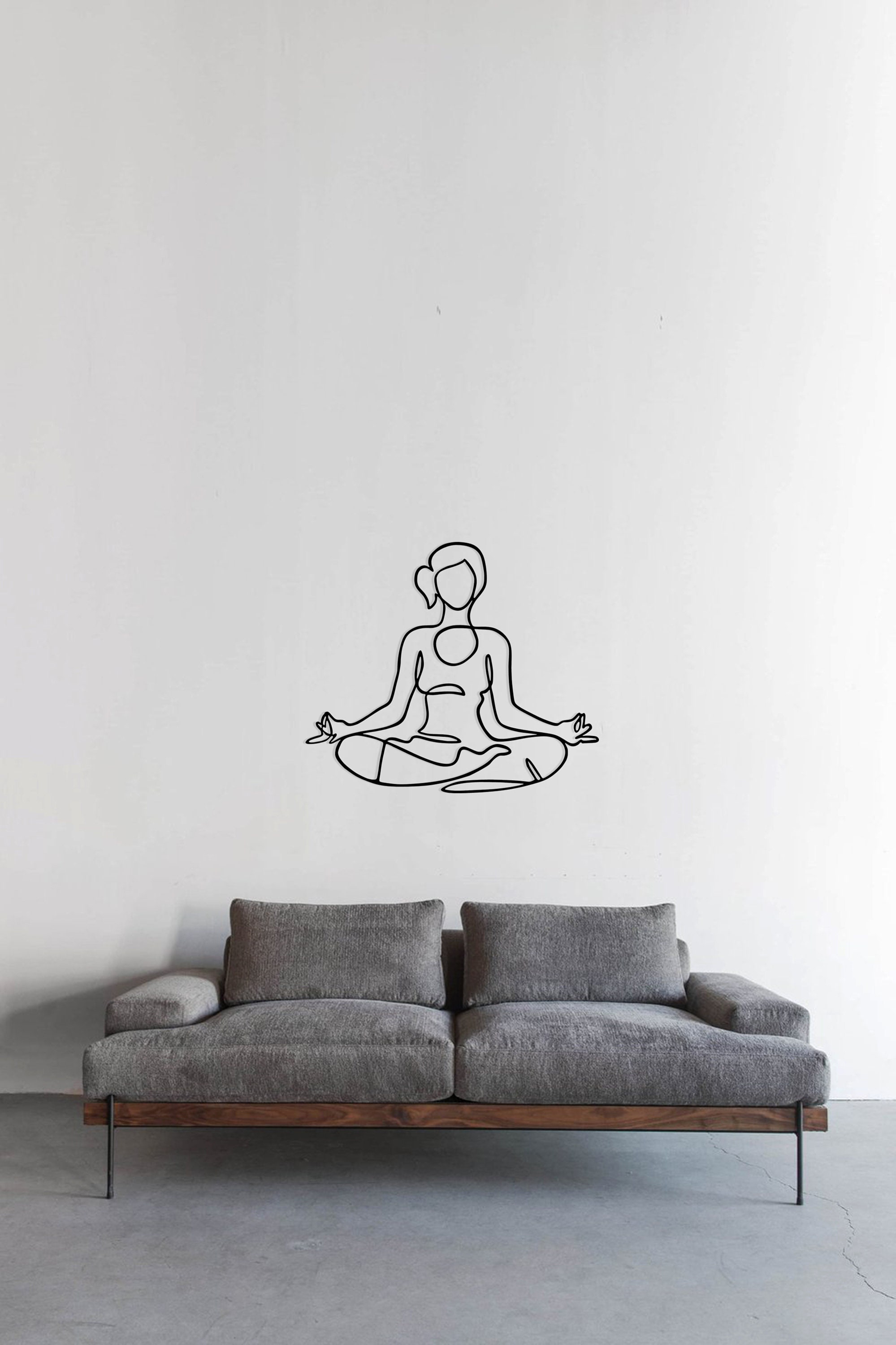 Yoga Pose Metal Wall Art Yoga Metal Wall Decor Wall Hanging Etsy