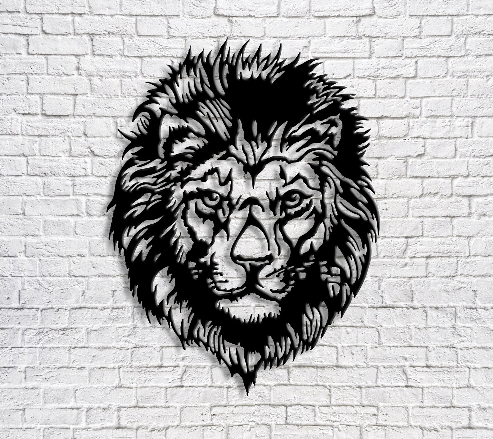 Lion Metal Wall Art Metal Wall Decor Wall Hanging Animal Art Etsy