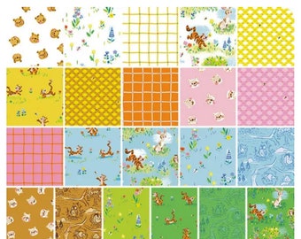 Order your custom quilt in baby toddler or child size featuring bright colors in blue pink green yellow