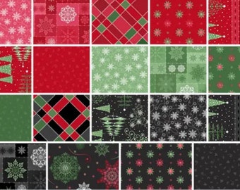This could be your Christmas custom rag quilt in red green white black
