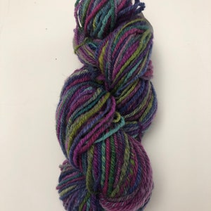 Handspun Coopworth Sheep wool spun into yarn