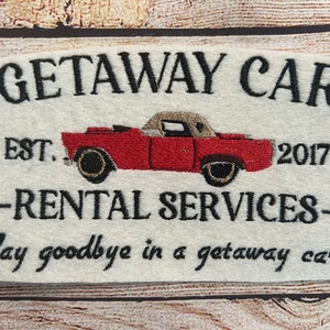 Taylor Getaway Car Rental Service Patch Swift Reputation Album Eras Tour,Jacket and hat embellishment, Embroidered decoration, iron-on patch