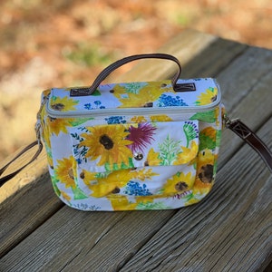 Sac à main en tissu Spring Flower Crossbody pour dames