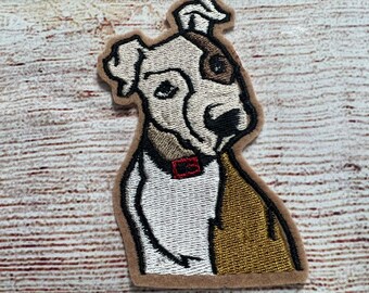 Pit Bull Dog Patch, Haustier Patch, Hundepatch, Gestickte Aufnäher Verschönerung, Kleidungszubehör, Aufnäher zum Aufnähen