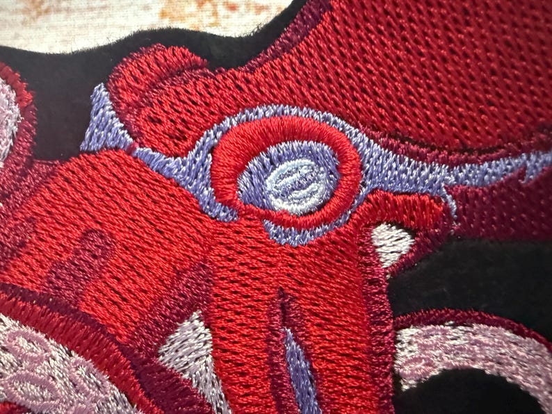 Octopus Patch, Large Patch, Collectable Embroidered Patch Embellishment ...