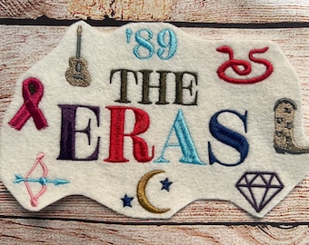 Taylor The Eras Tour Embroidery Patch, Midnights, Antihero, reputation, Folklore Badge, Jacket and Hat embellishment,  iron-on patch