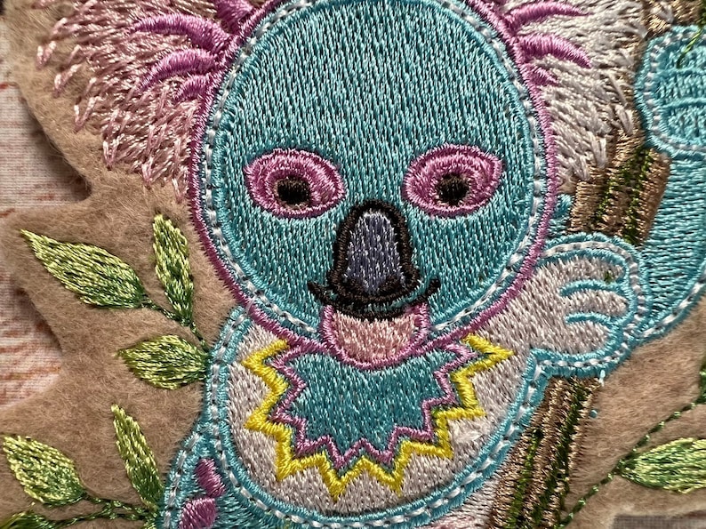 Koala Bear Patch, Collectable Embroidered Decoration, Patch for Clothes ...
