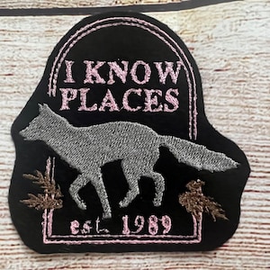 I Know Places, 1989 Taylor’s Badge, Version Eras Tour, Jacket and hat embellishment, Embroidered decoration, iron-on patch