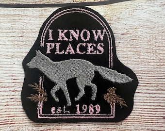 I Know Places, 1989 Taylor’s Badge, Version Eras Tour, Jacket and hat embellishment, Embroidered decoration, iron-on patch