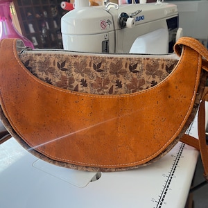 Kork Crossbody Tasche, Herbst Schultertasche, Herbst Taschenbuch, Blatt Handtasche, orange Handtasche