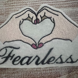 Taylor Fearless Patch, The Eras Tour Badge, Jacket and hat embellishment, Embroidered decoration, iron-on patch