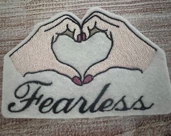 Taylor Fearless Patch, The Eras Tour Badge, Jacket and hat embellishment, Embroidered decoration, iron-on patch