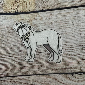 Hound Dog Patch, Dog Patch, Priveledged Pet Patch, Small Patch, Embroidered decoration, iron-on patch, sew on patch, hole repair