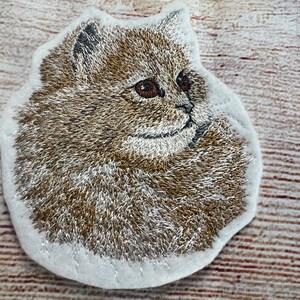 Cat Patch, Kitty Cat Patch, Pet Patch, Cat Badge, Embroidered decoration, iron-on patch, sew on patch, felt patch