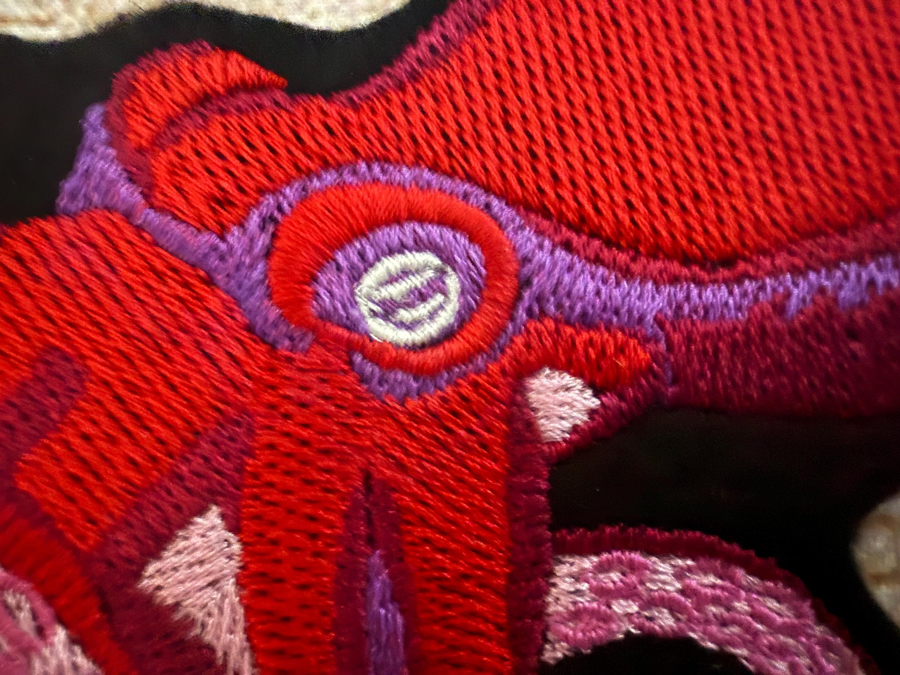 Octopus Patch, Large Patch, Collectable Embroidered Patch Embellishment ...