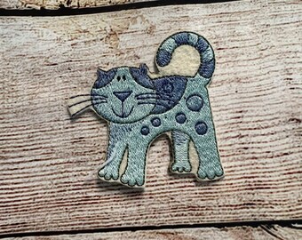 Cat Patch, Kittie Cat Patch, Haustier Patch, kleiner Patch, gestickte Dekoration, Bügelbild, aufnäher, Loch Reperatur