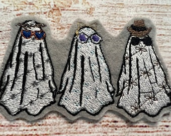 Patch Anti Hero Ghosts, emblema inspirado no álbum Midnights do Tayl, enfeite para jaqueta e chapéu, decoração bordada, patch termocolante