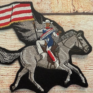 Reverse Bey on horse cowboy 2024 album cover patch, Yonce horse badge, Jacket and hat embellishment,Embroidered decoration, ironon patch