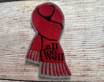 Écusson Taylor All Too Well, insigne inspiré d'un album rouge Swift Red Scarf, embellissement de veste et de chapeau, décoration brodée, écusson thermocollant