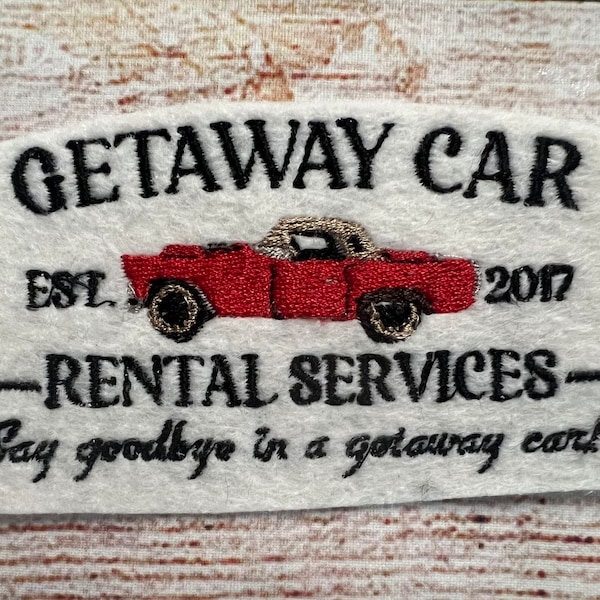 Taylor Getaway Car Rental Service Patch Swift Reputation Album Eras Tour,Jacket and hat embellishment, Embroidered decoration, iron-on patch