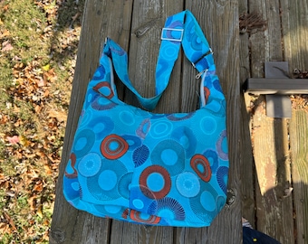 Hobo Bag Boho Shoulder Slouch trendy turquoise bag for Ladies women college travel