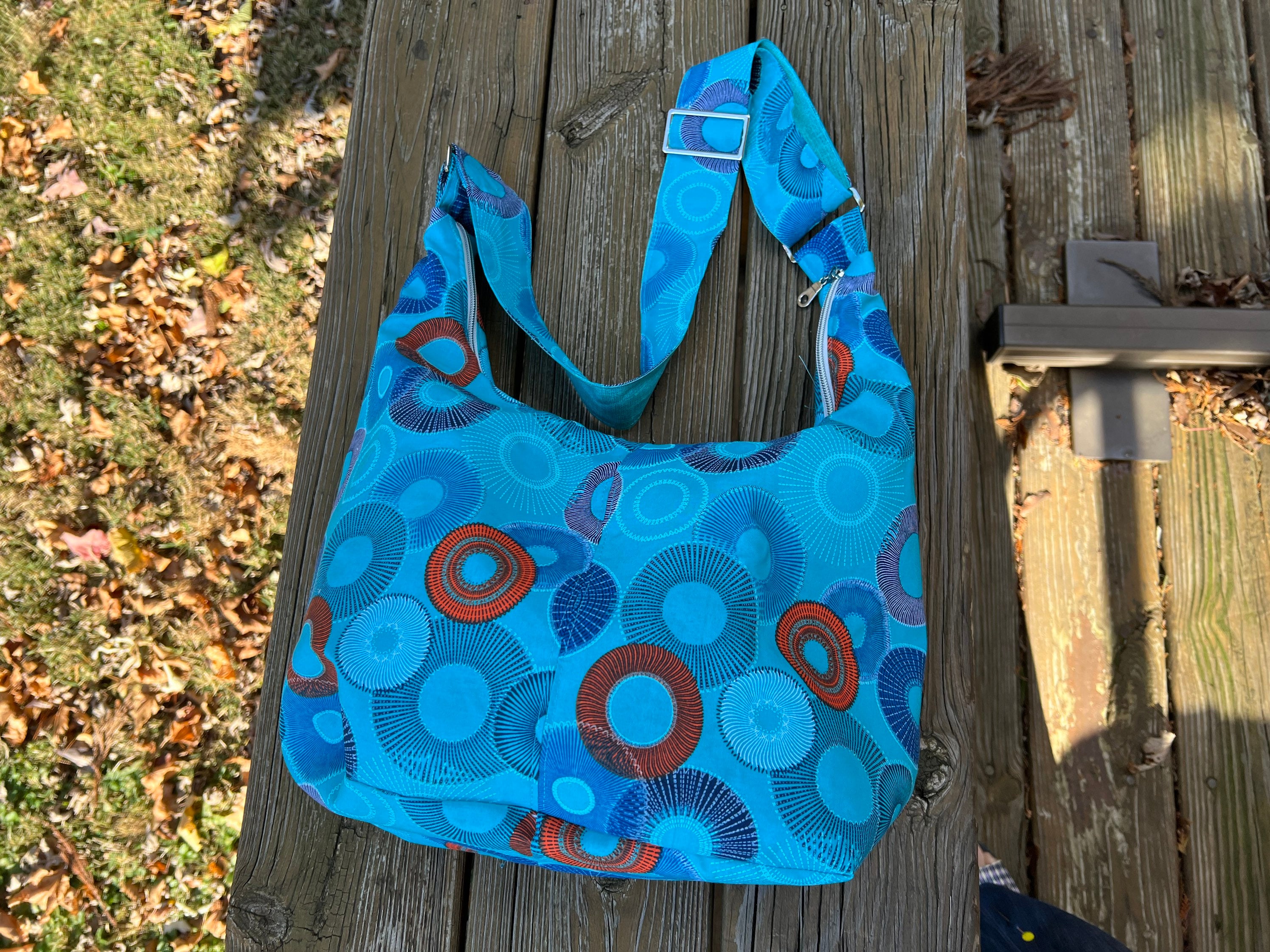 Hobo Bag Boho Shoulder Slouch Trendy Turquoise Bag for Ladies