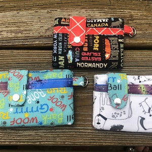 Billetera de tela pequeña Billfold para damas y niñas
