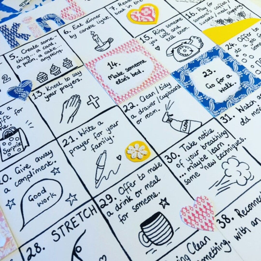 40 Ways to Be Kind ... PRINTABLE A4 - Etsy