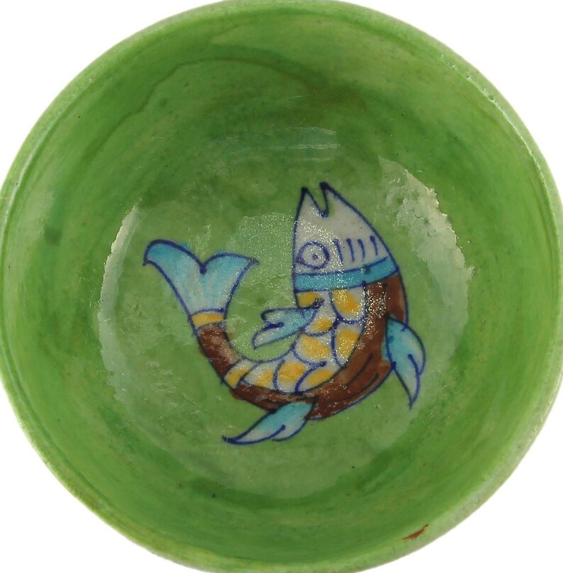 Handmade Blue Pottery Bowl