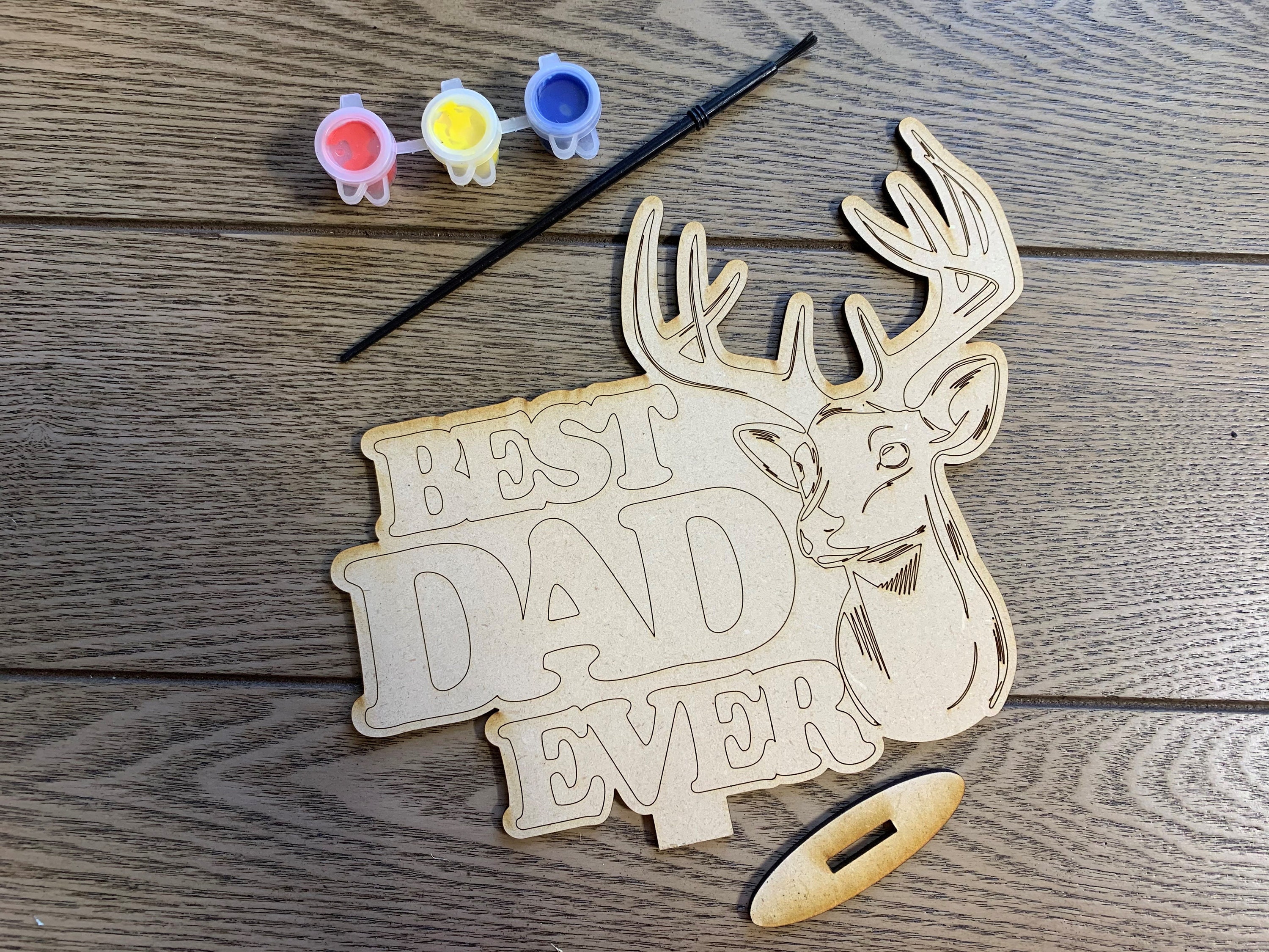 Download Best Dad Ever Deer Head SVG DIY File | Etsy