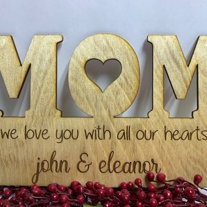 MOM Mother&#39;s Day Shelf Sitter SVG we love mom