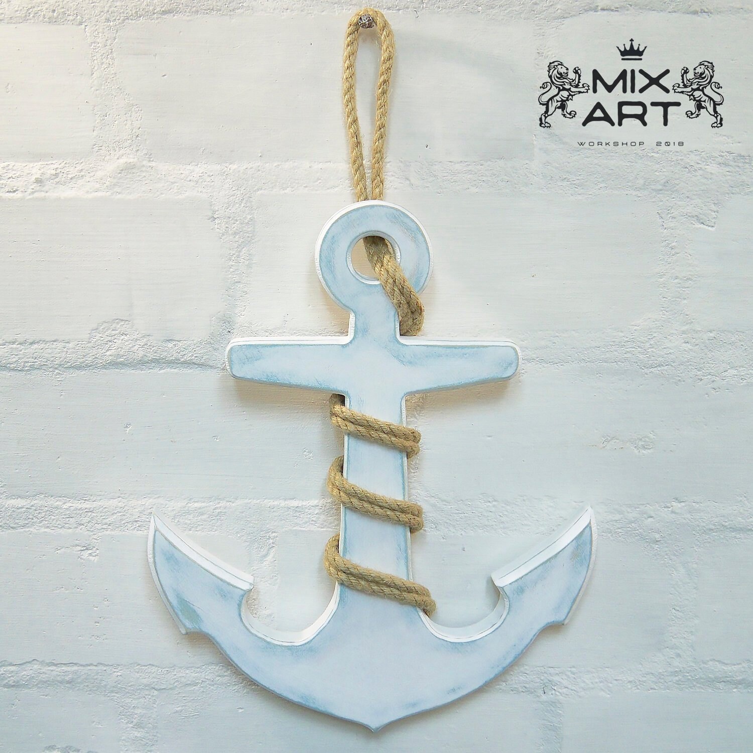 Anchor Decoration Nautical Wall Decor Wooden Anchor Etsy