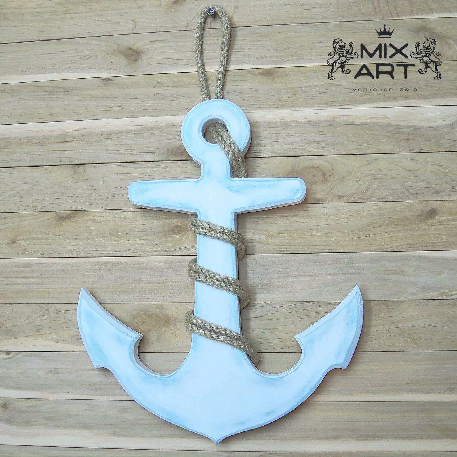 Anchor Decoration Nautical Wall Decor Wooden Anchor Etsy