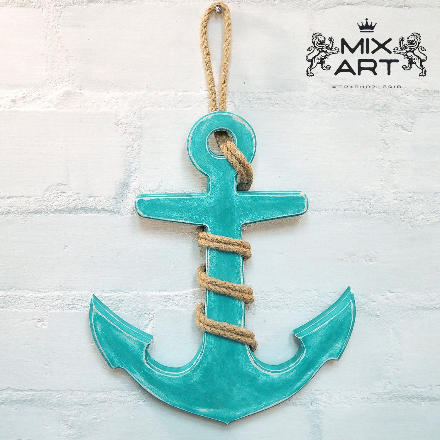 Anchor Decoration Wooden Anchor Nautical Wood Anchor with Etsy