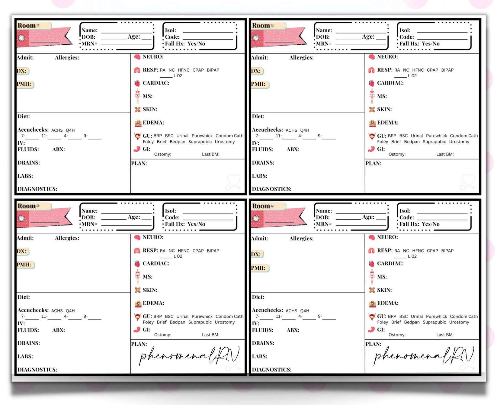med-surg-report-sheets-bundle-nurse-shift-report-template-nursing