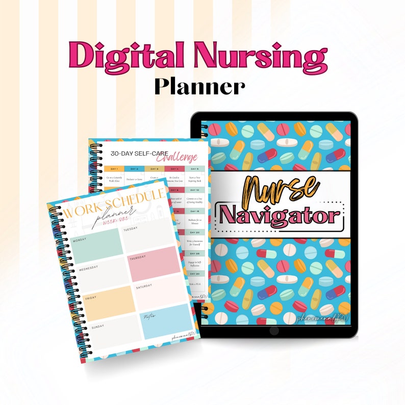 Digital Planner for Nurses, Digital Nursing Planner, Nursing Digital