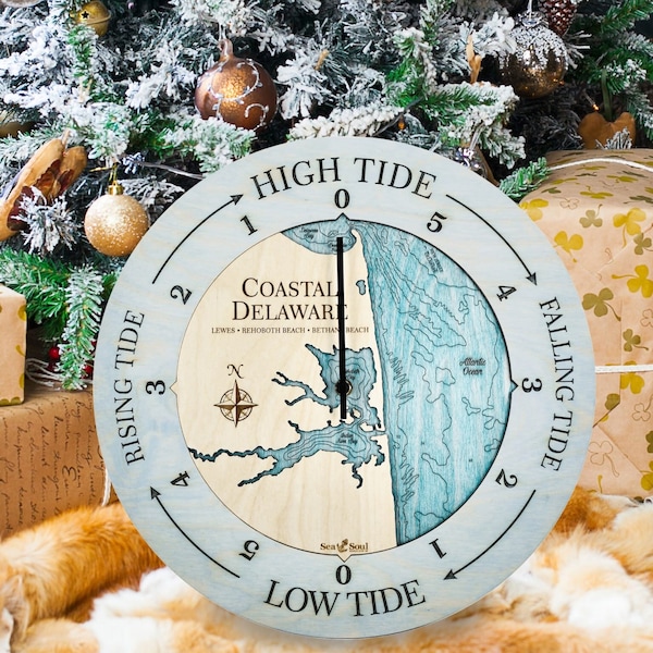 Tide Clock East Coast Etsy