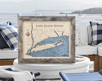 Virgin Islands Nautical Map Clock - Sea and Soul Charts