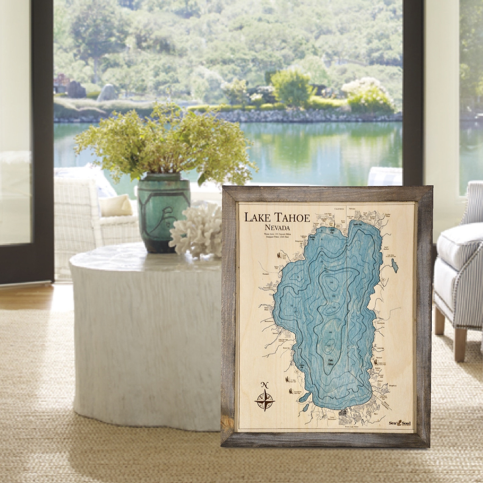 Nautical Chart Wall Art 3D Wood Map Wall Art Fisherman Gift Etsy