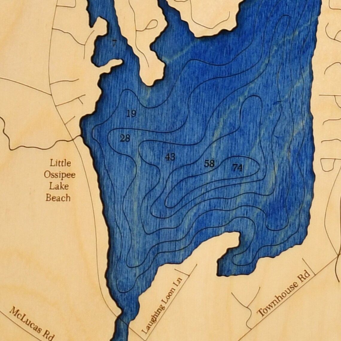 BEST SELLING Little Ossipee Lake 3D Nautical Wood Map Wall Art - Etsy