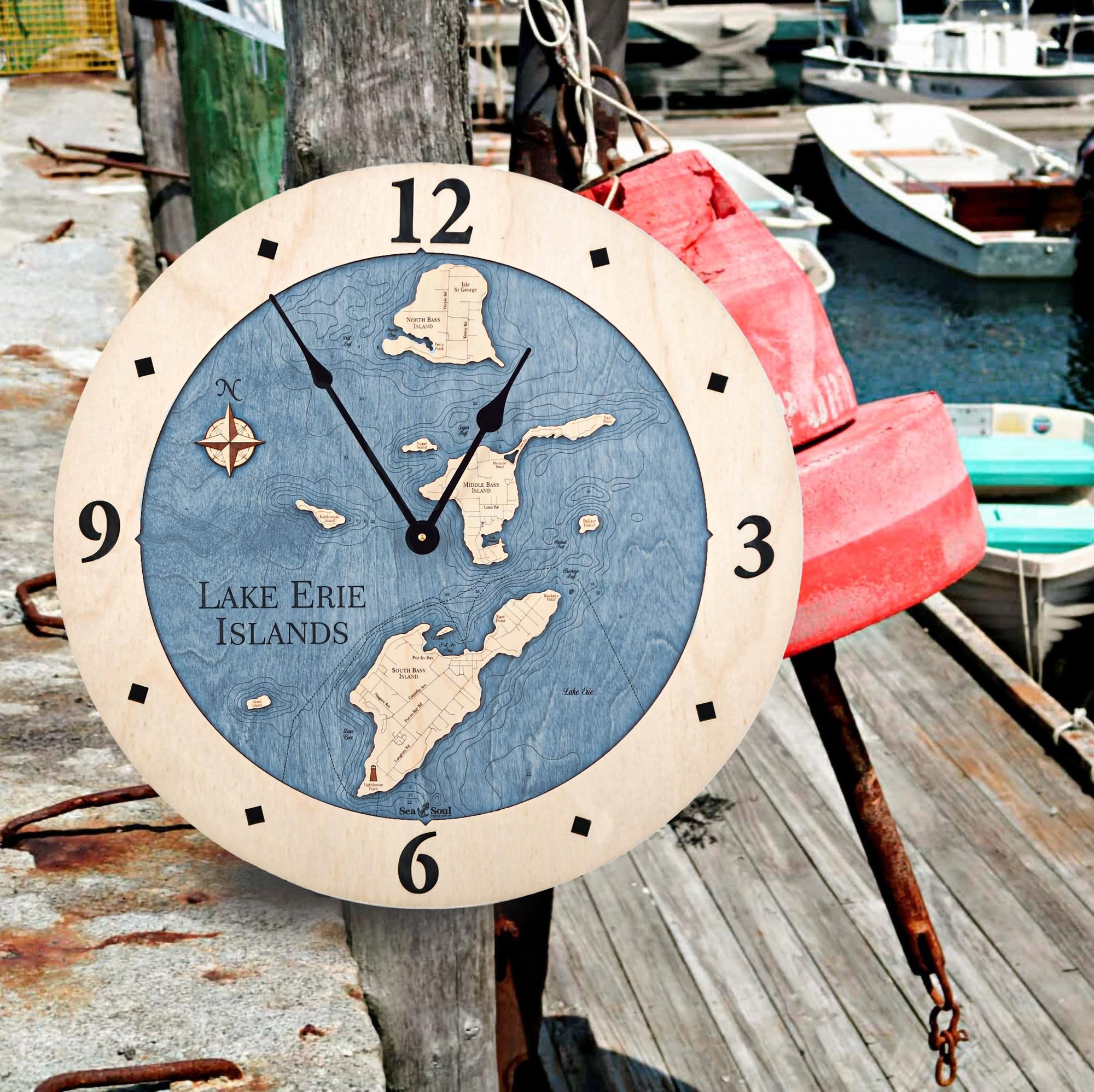 All Great Lakes Wall Clocks, Lake Michigan Clock, Lake Huron Clock ...