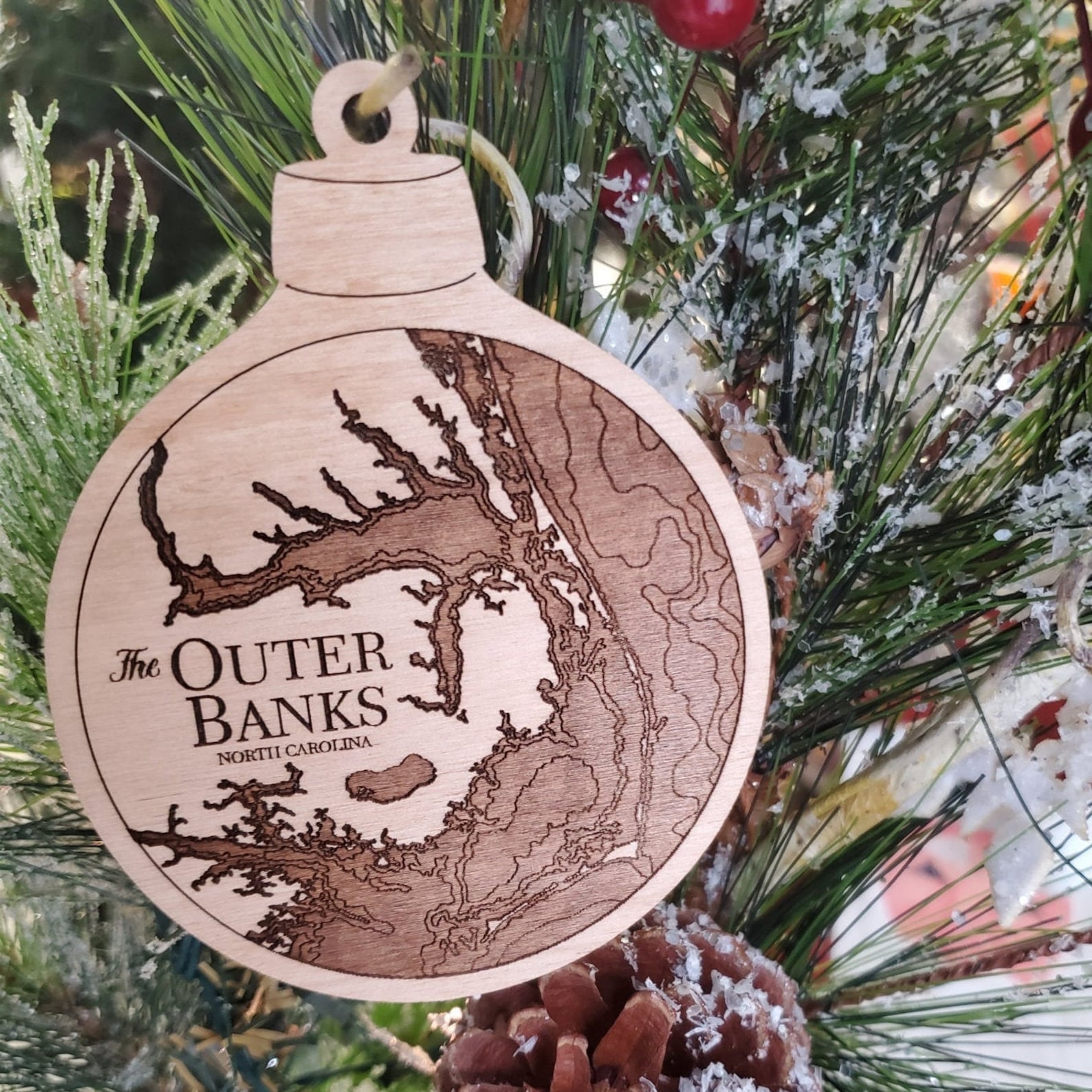 BEST SELLING Nautical Map Christmas Ornament Laser Engraved Etsy
