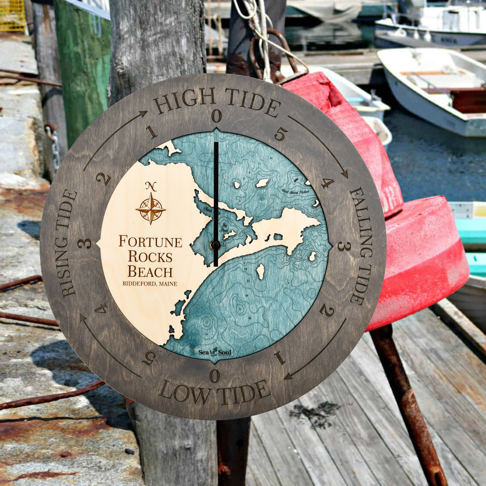 New Jersey Tide Clock Jersey Shore Tide Clock Nautical 3D 