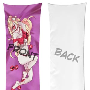 Hazbin Hotel inspired Cherri Bomb single-sided body pillow case, dakimakura, SFW illustration, oversized pillow, pillow buddy, fan made art