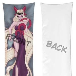 Hazbin Hotel inspired Lilith dakimakura pillow case single-sided pillow case  Queen of Hell  SFW body pillow art oversized pillow case