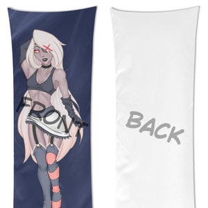 SFW Vaggie Dakimakura single-sided pillow case, Hazbin Hotel inspired, body pillow case, pillow buddy, love pillow, gift for her, guy gift