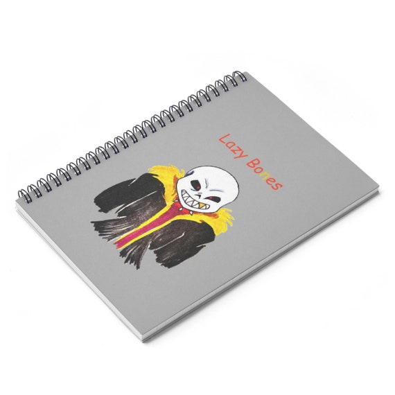 Lazy Bones Underfell Sans Spiral Notebook Ruled Line Etsy Lazy Bones Underfell Sans Spiral Notebook Ruled Line Etsy