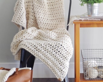 Chunky Cuddle Up Crochet Blanket Pattern