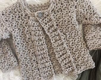 The Kate Cardigan toddler crochet pattern